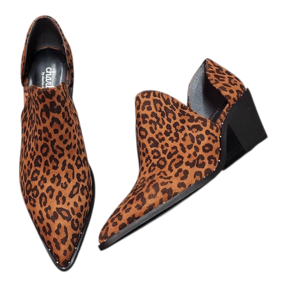 Charles By Charles David Parson Leopard Print Pointed Toe Heels NIB Womens 7.5